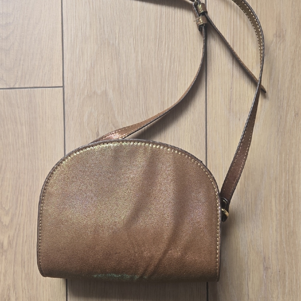 Free People Half Moon Faux Leather Crossbody Shoulder Handbag